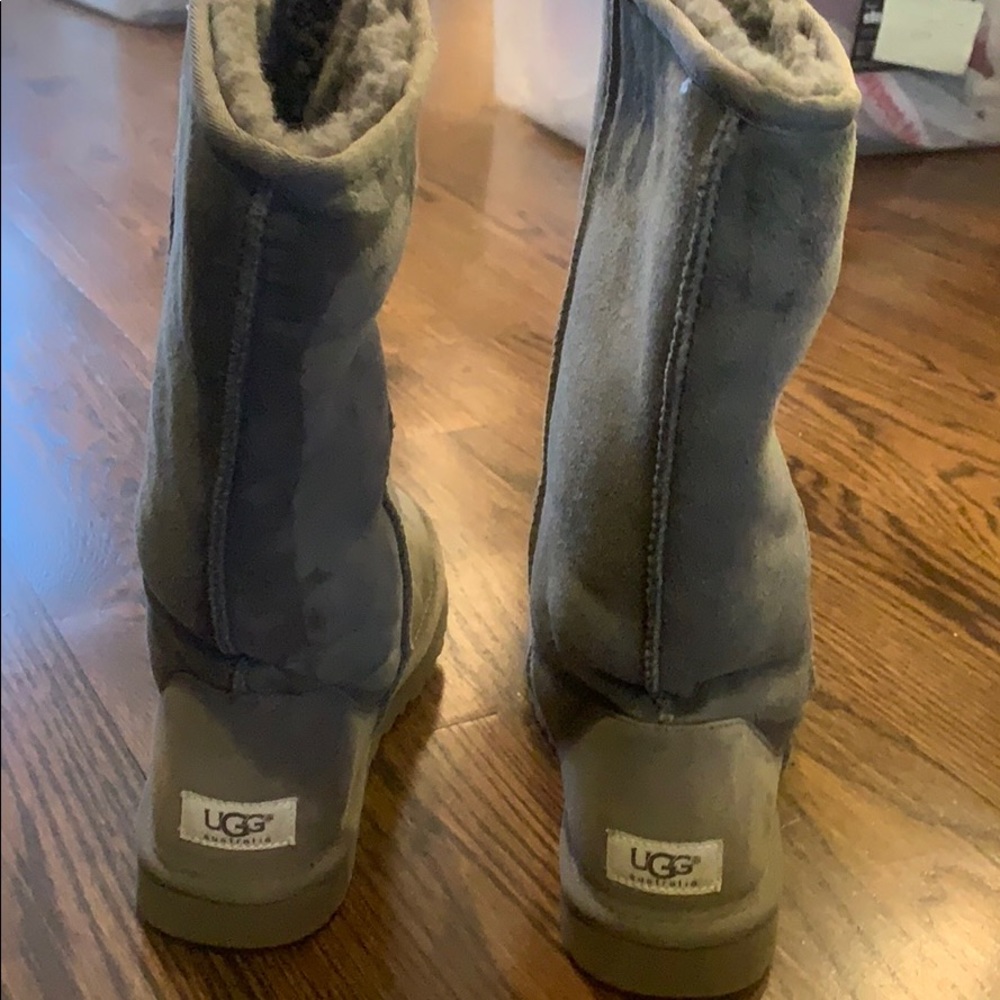 Gray Classic Uggs - image 2